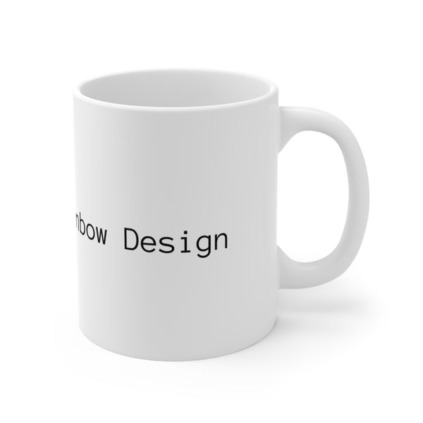 Double Rainbow Design Ceramic Mug 11oz