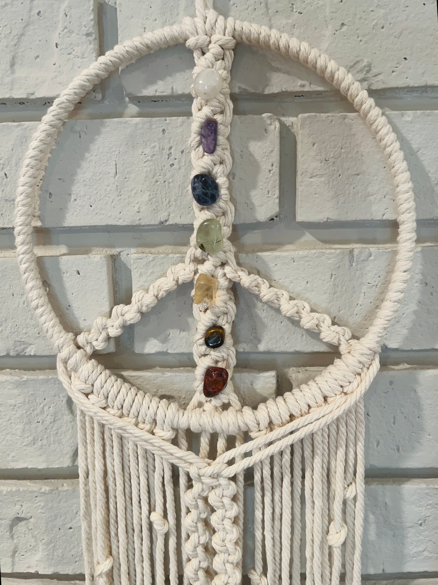 Macrame Chakra Peace Wallhanging