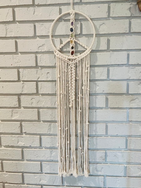 Macrame Chakra Peace Wallhanging