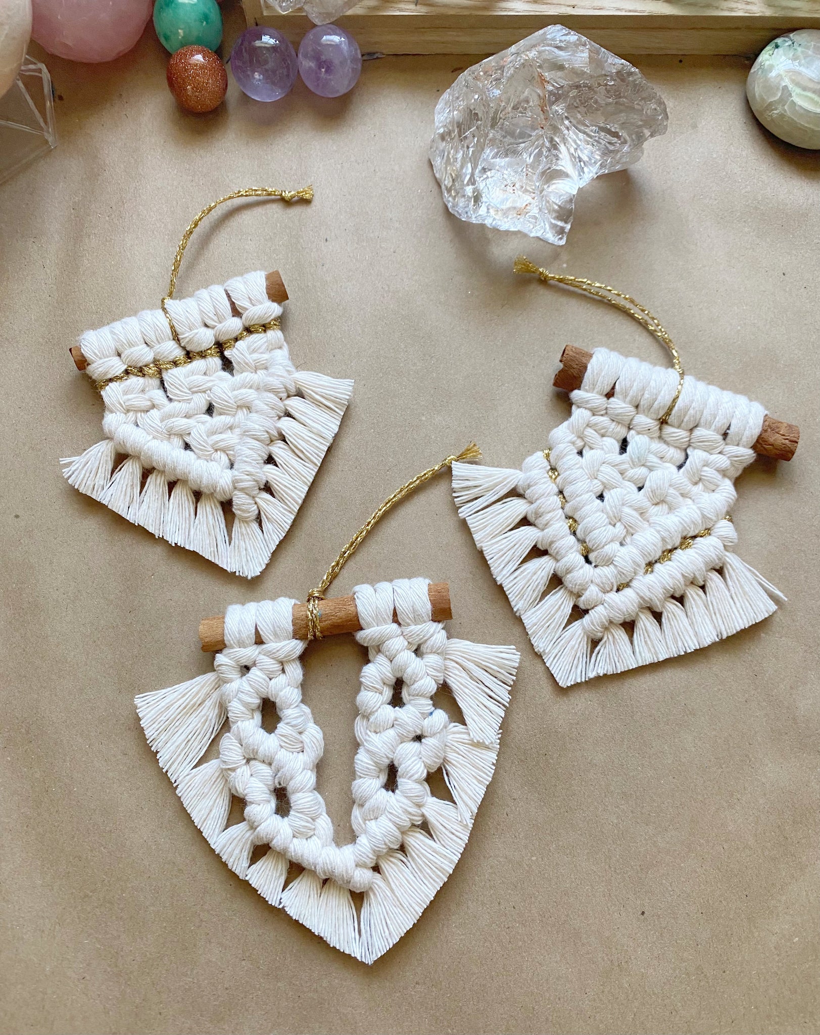 Macrame Ornament Set